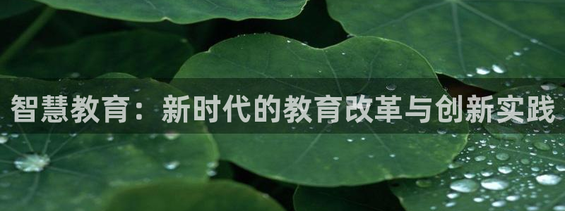 新航娱乐官方网站入口：智慧教育：新时代的教育改革与创新实践