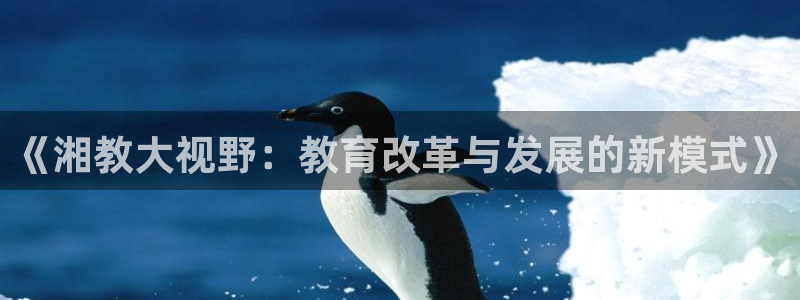 新航娱乐公司招聘：《湘教大视野：教育改革与发展的新模式》