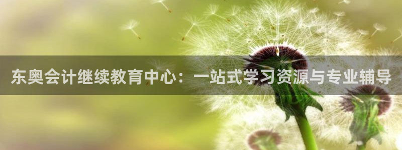 新航佳苑娱乐：东奥会计继续教育中心：一站式学习资源与专业辅导